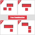 thumbnail image 4 of Patiojoy 4-Piece Outdoor Rattan Sofa Set Sectional Conversation Couch Ottoman Red, 4 of 6