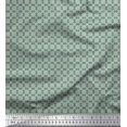 thumbnail image 1 of Soimoi Modal Satin Fabric Geometric Small Printed Craft Fabric by The Yard 42 Inch Wide, 1 of 3