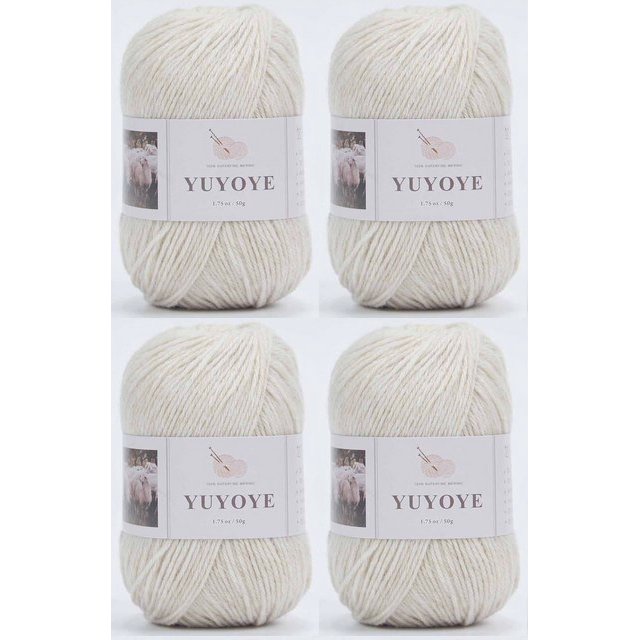 Generic 4-Ply 100% Merino Wool Yarn, 50g