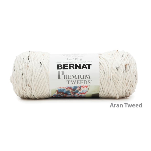 Bernat® Fil Premium Tweeds™, Fibres Mélangées #4 Moyennes, 7oz/198g, 360 Yards