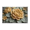 thumbnail image 2 of CaiYueKe Floral Diatomite Bath Mat - Super Absorbent Fast Drying Non Slip Washable Bathroom Rug, Water Absorbing Shower Mat for Toilet Kitchen Laundry Room Entrance Floor Mat, 2 of 7