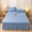 Blue#2, variant on MTBLYS Solid Color Bed Skirt Washed Cottons Edge 78.74X59.06 Inch Non-Slip Elastic Cord Dirtproof Mattress Cover Polyester-Cottons 1-Piece Bed Skirt for Twin Full Queen King Bed
