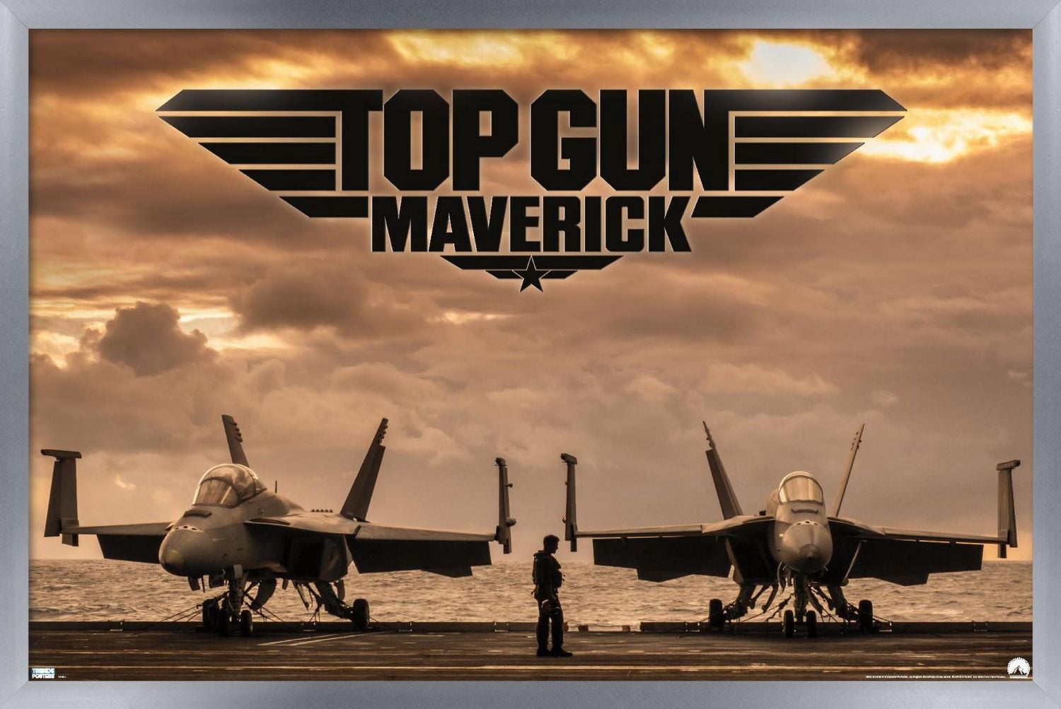 Top Gun: Maverick - Deck Wall Poster, 14.725" x 22.375" Framed
