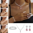 thumbnail image 2 of YSABOXY Women's Jewelry Set Necklace, Bracelet, Earring #Ring# Set', 2 of 5