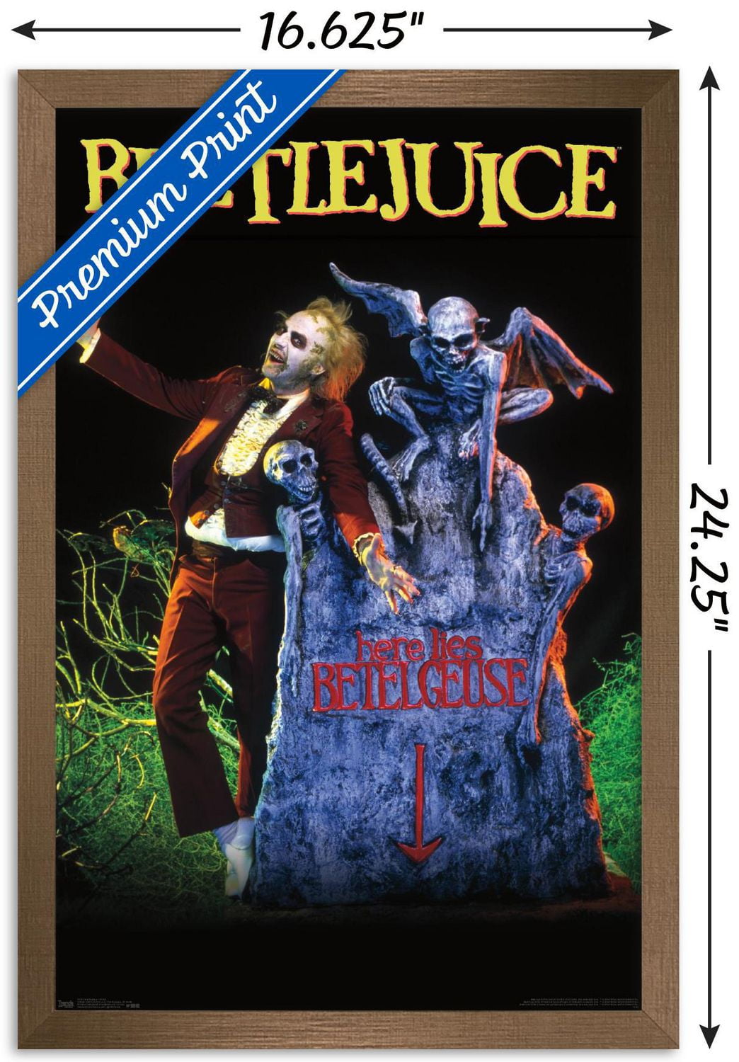 Beetlejuice - Grave Wall Poster, 22.375" x 34"