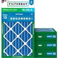 thumbnail image 1 of Filterbuy 16x25x4 MERV 13 (MPR 1900) Health Defense, Pleated HVAC AC Furnace Air Filters (4-Pack), 1 of 8