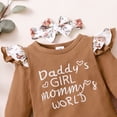 thumbnail image 3 of PatPat Baby Ruffle Long-sleeve Romper and Floral Trousers Set,3-piece,Unisex,Sizes 0M-18M, 3 of 9