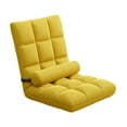 thumbnail image 4 of Flynix Chaise de Sol Inclinable Rembourrée Réglable Canapé Pliant avec Soutien Dorsal Respirant Jaune, 4 of 10