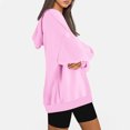 thumbnail image 4 of Oversized Hoodies for Women Sweatshirts Long Sleeve Pullover Fall Winter Solid Color Tops, 4 of 7