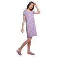thumbnail image 4 of Moomaya Womens Button Placket Nursing Nightwear Printed Nightdress For Ladies, 4 of 5