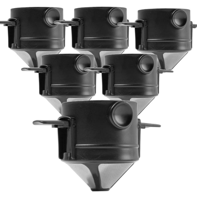 5/10/15Pcs Stainless Steel Coffee Filters Foldable Coffee Funnel Dripper Free of Filter Paper Reusable Pour Over Coffee Filters