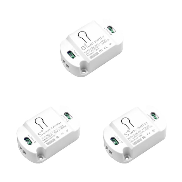 pitrice Smart Life WIFI Light Switch Remote Control For Home Voice Control 3Set