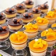 thumbnail image 4 of Leodye Disposable Plastic Ice Cream Dessert Cup Pudding Jelly Transparent Striped Goblet for for Home, Kitchen， bathroom, 4 of 6