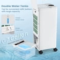 thumbnail image 4 of Costway Evaporative Air Cooler Fan Portable Oscillating Swamp with 3 Speeds Modes Remote, 4 of 10