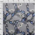thumbnail image 3 of oneOone Polyester Spandex Gray Fabric Kawai Sewing Material Print Fabric By The Yard 56 Inch Wide-KB, 3 of 5