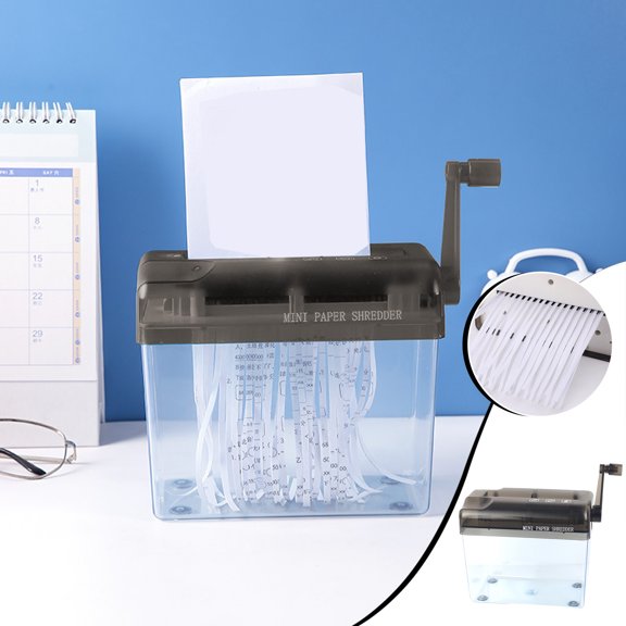 HOARBOEG Mini Hand Shredder Portable Paper Shredder A6 Manual Shredder Documents Paper Documents Cutting Tool Shredders Clearance Sale Holiday Gifts