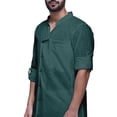 thumbnail image 2 of Atasi Kurta Pyjama Uni pour Hommes à Col Mandarin Kurta Pyjama Ethnique, 2 of 5