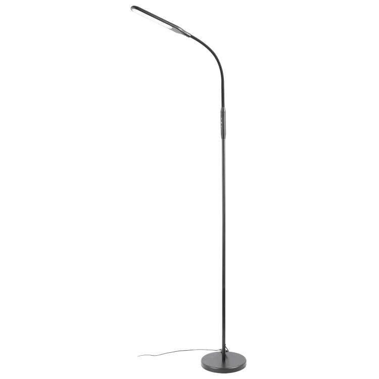 Mainstays Modern LED Floor Lamp, Matte Black, 4 Brightness & 4 CCT Settings