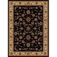 thumbnail image 1 of Radici 1596-1310-BLACK Como Rectangular Black Traditional Italy Area Rug- 3 ft. 3 in. W x 4 ft. 11 in. H, 1 of 1