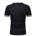 thumbnail image 3 of EGNMCR Chemises à Manches Courtes pour Hommes Été T-shirt Décontracté, T-shirt à Col à Revers Décontracté pour Hommes Mode Chandail d'Affaires à Manches Courtes Haut,, 3 of 3