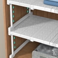 thumbnail image 3 of Expandable Closet Shelf Organizer Adjustable Metal Pantry Storage Shelves Organizer, 3 of 7