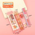thumbnail image 4 of TopLLC 5 Pcs Stationery Set for Primary School Students, Kawaii Animals Design Including 2 Pcs Pencil Sharpener Eraser and Ruler, Draw and Sketch Pencil Kit Back to School Supplies Gifts for Kids, 4 of 9