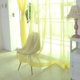 thumbnail image 1 of Transparent Tulle Window Sheer Window Screen Rod Pocket Voile Curtains for Bedroom Living Room 100x200cm (Golden Yellow), 1 of 5