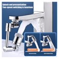 thumbnail image 4 of 1080 Degree Universal Extension Faucet Washbasin Tap Splash Aerator Splash Filter Faucet Faucet Adaptor Rotary Robot Arm Faucets ,Water Saving, 4 of 7