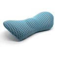 thumbnail image 1 of 1Pc Memory Foam Lumbar Support Back Cushion Pillow Balanced Firmness, Leaf Shape Back, for Lower Back Pain Relief - Ideal Back Pillow for Office Chair,Car Seat, Recliner, Bed (Blue), 1 of 8