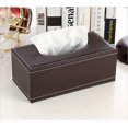 thumbnail image 1 of ORUYROP Leather Tissue Box Holder-Waterproof Rectangular Tissue Box Cover Vintage Napkin Paper Holder for Home,Office&Car Decor (Brown), 1 of 1