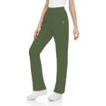 thumbnail image 2 of Landau Essentials Women's Relaxed Fit Scrub Pants, Black, 1 Count, 2 of 5