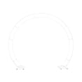 thumbnail image 1 of Lipstore DIY Double Circle Balloon Arch Frame 240x200cm for Graduation Season Parties White, 1 of 8