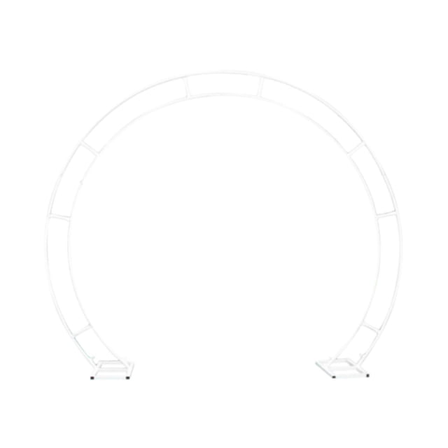 Lipstore DIY Double Circle Balloon Arch Frame 240x200cm for Graduation Season Parties White