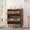 Brown, variant on Bingirl Wooden Shoe Organizer with 2 Flip Drawers, Adjustable Shelf, and Rustic Brown Finish for Entryway Hidden Shoe Cabinet