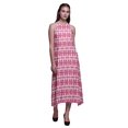 thumbnail image 1 of Bimba Robe Teinture sur Nœuds Décontractée Longue Dos Nu à Col Licou pour Femmes, Robe de Plage Imprimée - Grand, 1 of 1