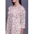 thumbnail image 4 of Bimba 3/4 Sleeve Straight Tunic Tops Printed Kurta Summer Wear For Women, 4 of 6