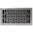 thumbnail image 2 of Decor Grates AJH612-NKL Oriental Floor Register, 6-Inch by 12-Inch, Nickel, 2 of 10