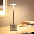 thumbnail image 2 of EastVita Lampe de Table Sans Fil USB Rechargeable à DEL Portable Alimentée par Batterie à Trois Couleurs à Gradation Continue Petite Lampe de Table, 2 of 8