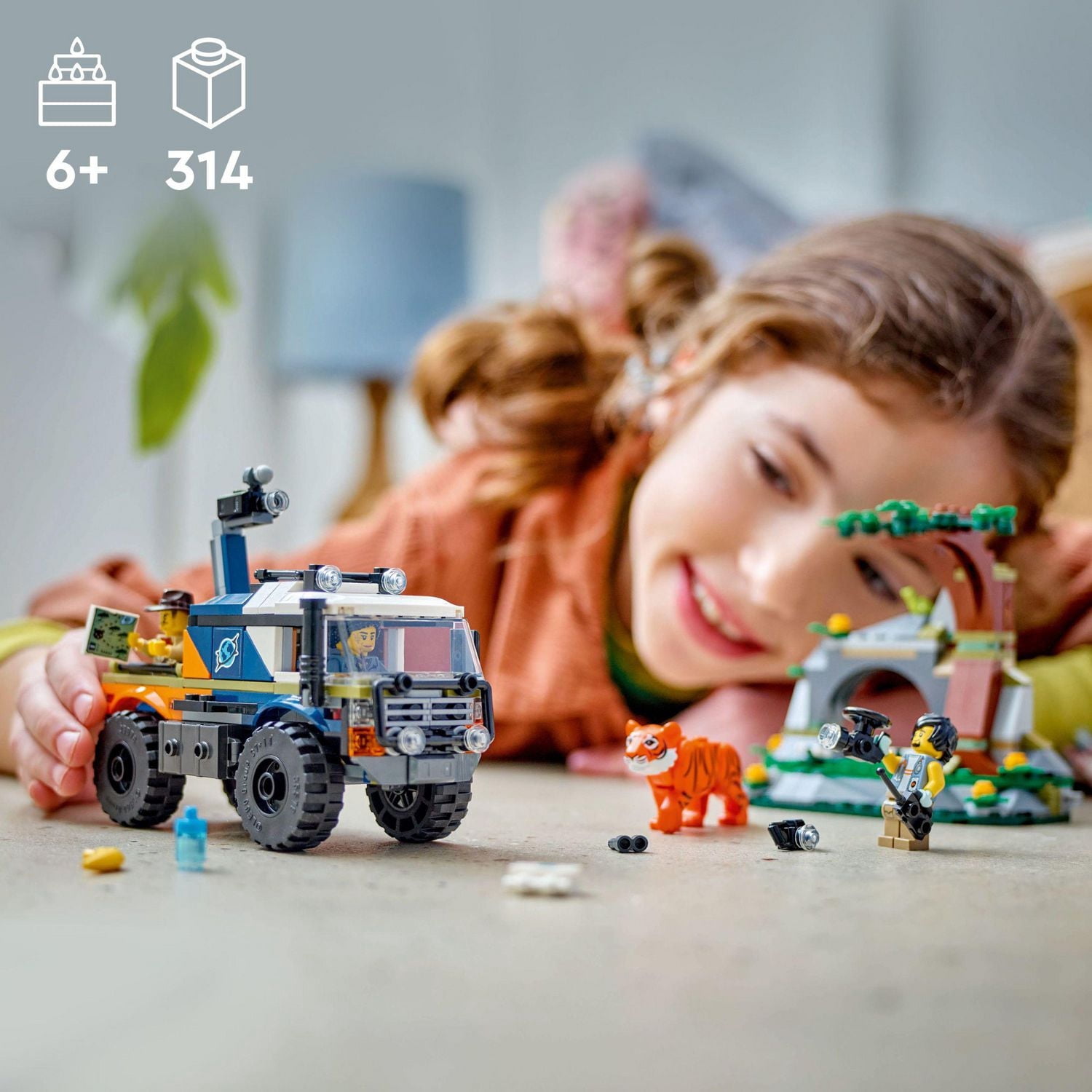 LEGO City Exploration Le camion tout-terrain d’exploration de la jungle 60426 Ensemble de construction (314 pièces)