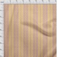 thumbnail image 3 of oneOone Tissu Polyester Lycra Rayé & Chevrons Imprimé Géométrique 1 Yard 56 Pouces de Large, 3 of 4