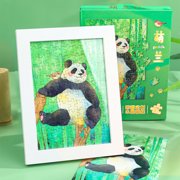 LSLJS Pandas Pattern Puzzle Cute Pandas 108 Piece Adult Puzzle Suitable for Men and Women Children Challenging Family Wedding Gift, Panda Jigsaw Puzzle Home Decoration