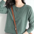 thumbnail image 4 of Duoif Chandails pour Femmes Chandails Légers Tendance pour Femmes Manches Longues Col Rond Léger Doux Tricoté Chandail Blouse Tricotée Chandails pour Femmes Hauts pour Femmes Bleu P, 4 of 6