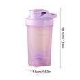 thumbnail image 3 of Kadlawus 500ml Protein Shaker Cup with Blender Ball, Leak Proof Lid, Measurement Marks, for Gym, Sports, Workout, BPA Free, Easy to Clean, Portable, Multiple Colors, 3 of 6