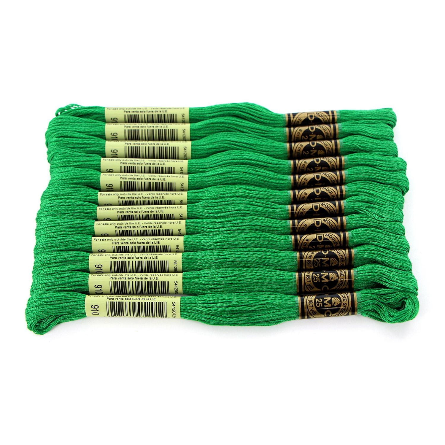 DMC à 6 brins fil à broder en coton 8 m (8.7 yd), vert
