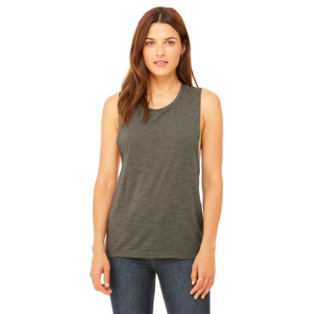 Bella + Canvas Débardeur Fluide pour Femmes - OLIVE SLUB - L