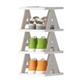 thumbnail image 2 of Birdeem Multi-Layer Letter Shoe Rack, Small Shoe Cabinet for Household Doorstep Balcony, and Economical Folding Shoe Rack for Student Dormitories, 2 of 5