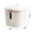 thumbnail image 3 of SuoKom Airtight Rice Dispenser-Cover Rice Bucket for Cereal Grain Flour Rice Pet Foods Countertoplarge Rice Storage Container with Lid-Proof Household Cereal Dispense, 3 of 8