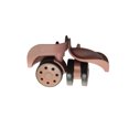 thumbnail image 2 of 2 Pcs Roues de Bagage Nylon Portable Voyage Sacs Portables Rotation Transport Fourre-Tout Transporter Valise Chariot Roulettes Pivotantes Ensemble de Réparation Accessoires Or Rose, 2 of 7