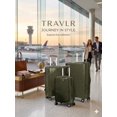 thumbnail image 1 of TRAVLR Express 3 Piece Luggage Set Front Opening 20" Carry On – Hardside Spinner Suitcase Set, Expandable 24" & 28" Checked Luggage, Recessed TSA Lock, Mute 360 Wheels, Anti-Blast Zippers-Olive Green, 1 of 6
