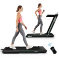 thumbnail image 1 of SuperFit Tapis Roulant Pliant 2 en 1 2,25 Hp avec Haut-Parleur Télécommande Application Vert, 1 of 10